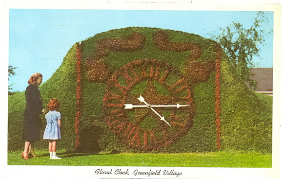 Floral Clock, Greenfield Village, Dearborn, MI - Carey's Emporium
