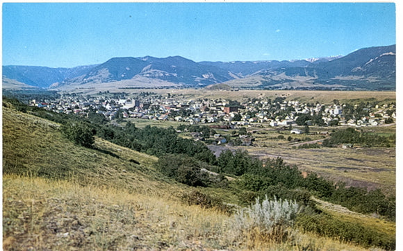 Aerial View, Red Lodge, MT - Carey's Emporium