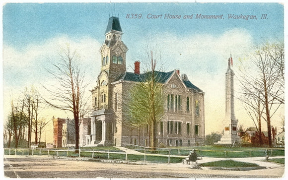 Court House and Monument, Waukegan, IL - Carey's Emporium