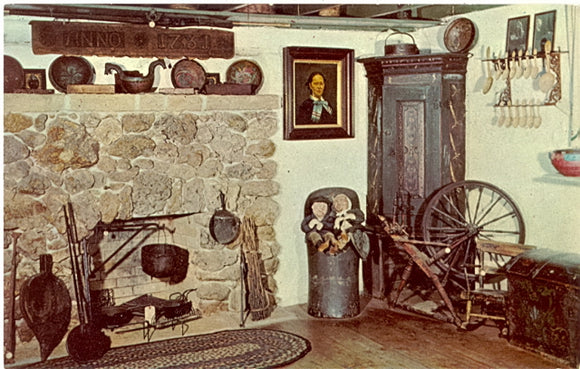 A corner of the living room in the homesteader's cabin, Little Norway, Blue Mounds, WI - Carey's Emporium