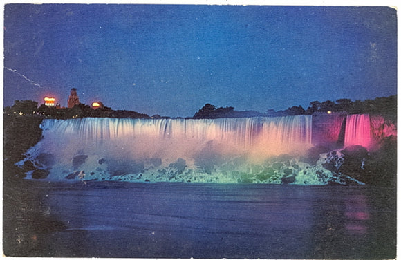 American Falls Illuminated, Niagara Falls, Canada - Carey's Emporium
