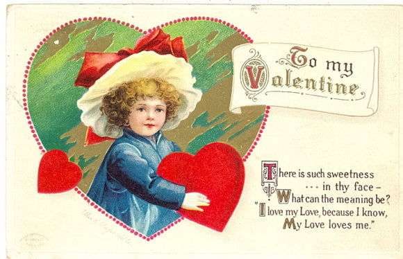To My Valentine Ellen Clapsaddle Signed - Carey's Emporium