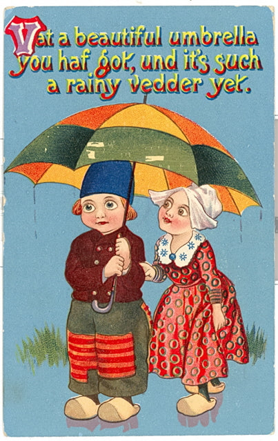 Vat A Beautiful Umbrella You Haf Got, Und It's Such A Rainy Vedder Yet - Carey's Emporium