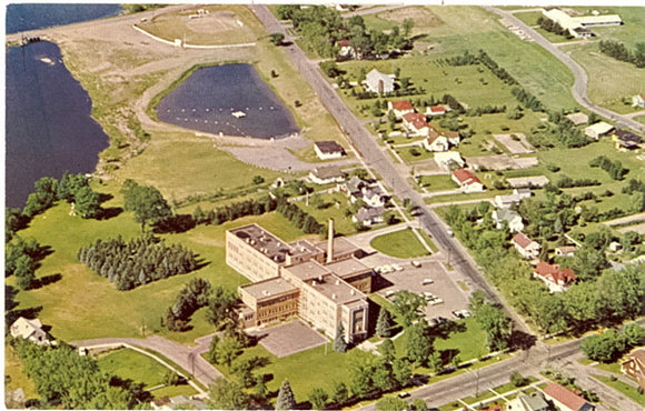 Aerial View of Hospital at Antigo, WI - Carey's Emporium