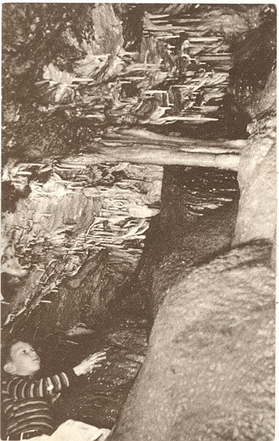 Stalactites and Cave Onyx Terraces on the Enchanted Mountain in Cave of the Mounds at Blue Mounds, WI - Carey's Emporium