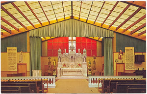 Interior View of the Portiuncula, Chapel St. Francis Monastery and College, Burlington, WI - Carey's Emporium