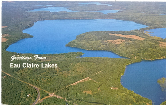 Greetings From Eau Claire Lakes, Eau Claire, WI - Carey's Emporium
