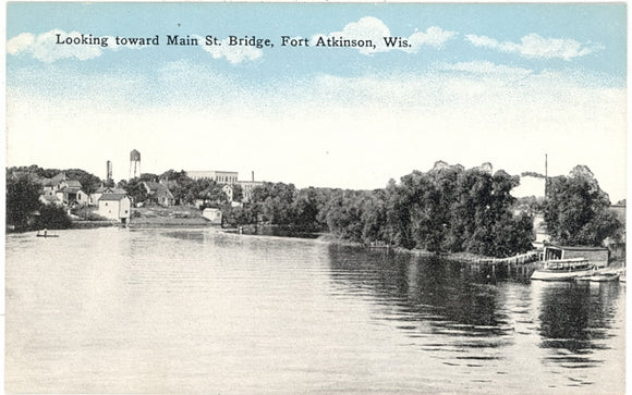 Looking Toward Main St. Bridge, Fort Atkinson, WI - Carey's Emporium