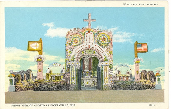 Front View of Grotto at Dickeyville, WI - Carey's Emporium