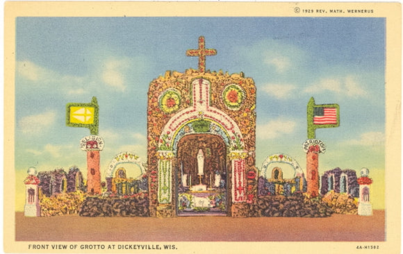 Front View of Grotto at Dickeyville, WI - Carey's Emporium