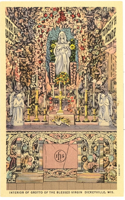 Interior of Grotto Of The Blessed Virgin, Dickeyville, WI - Carey's Emporium