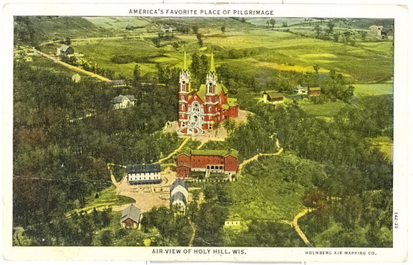 Air View of Holy Hill, WI - Carey's Emporium