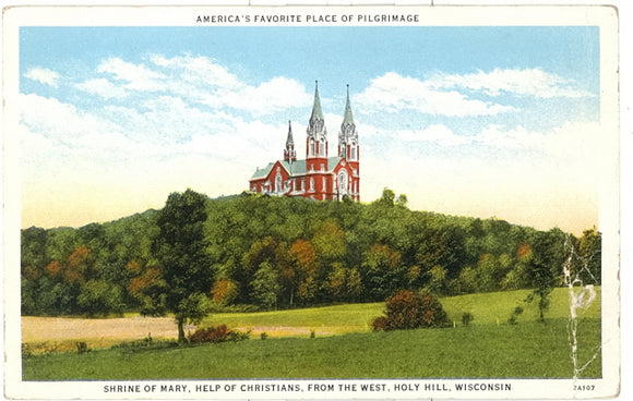 Shrine of Mary, Help of Christians, From the West, Holy Hill, WI - Carey's Emporium