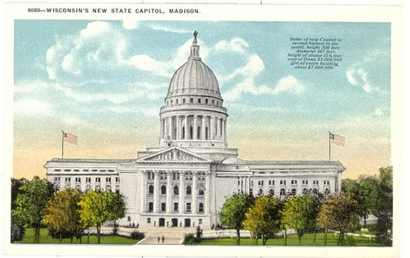 Wisconsin's New State Capitol, Madison, WI - Carey's Emporium