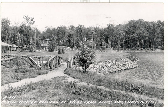 Rustic Bridge and Zoo in Woodland Park, Marshfield, WI - Carey's Emporium