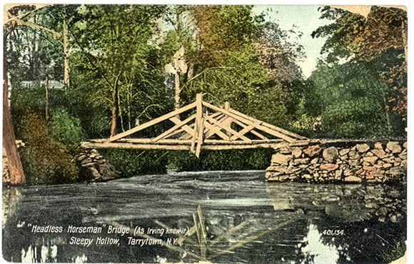 Headless Horseman Bridge, As Irving knew it, Sleepy Hollow, Tarrytown, NY - Carey's Emporium