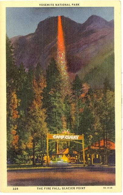 The Fire Fall, Glacier Point, Yosemite National Park - Carey's Emporium