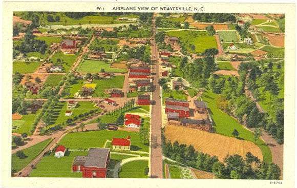 Airplane View of Weaverville, NC - Carey's Emporium