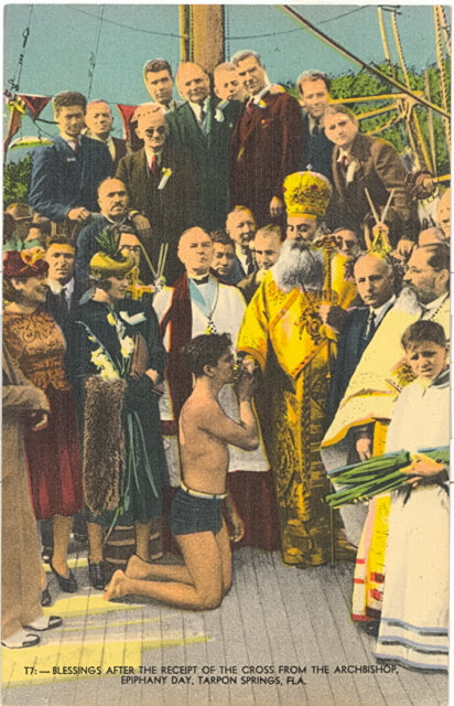 Blessings After The Receipt of the Cross From the Archbishop, Epiphany Day, Tarpon Springs, FL - Carey's Emporium