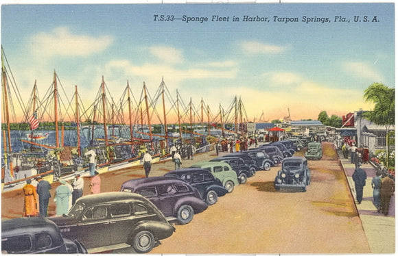 Sponge Fleet in Harbor, Tarpon Springs, FL - Carey's Emporium