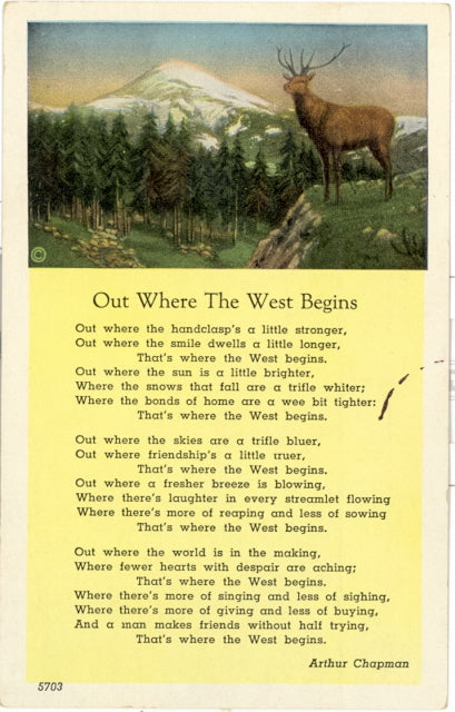 Out Where The West Begins - Carey's Emporium