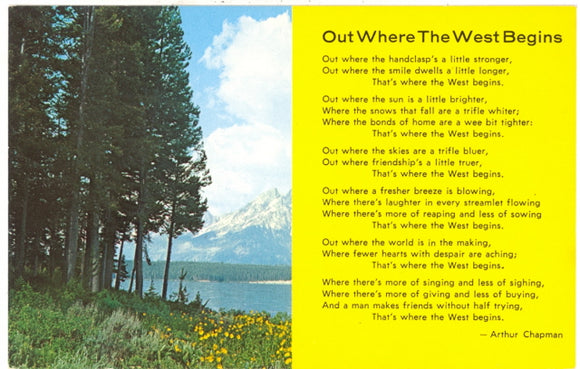 Out Where The West Begins - Carey's Emporium