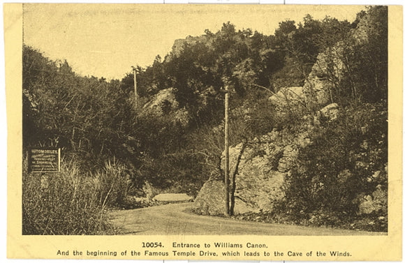 Entrance to Williams Canon, Manitou, CO - Carey's Emporium