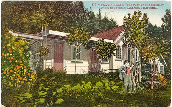 Joaquin Miller, The Poet of the Sierras, at his home near Oakland, CA - Carey's Emporium
