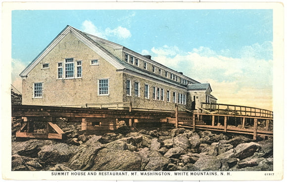 Summit House and restaurant, Mt. Washington, White Mountains, NH - Carey's Emporium