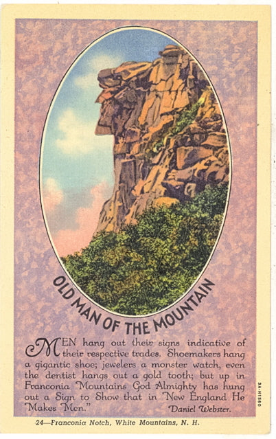 Old Man of the Mountain, Franconia Notch, White Mountains, NH - Carey's Emporium