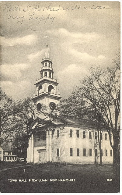 Town Hall, Fitzwilliam, NH - Carey's Emporium