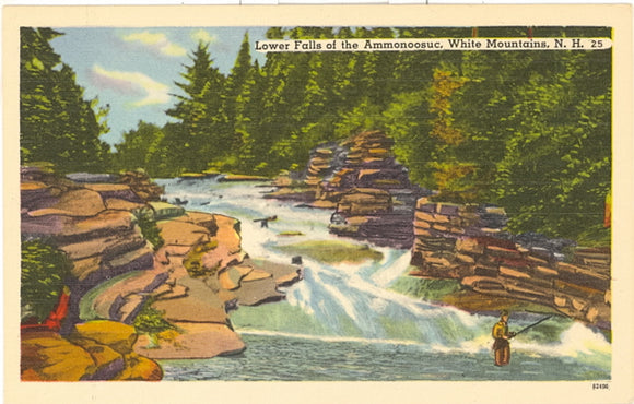 Lower Falls of the Ammonoosuc, White Mountains, NH - Carey's Emporium