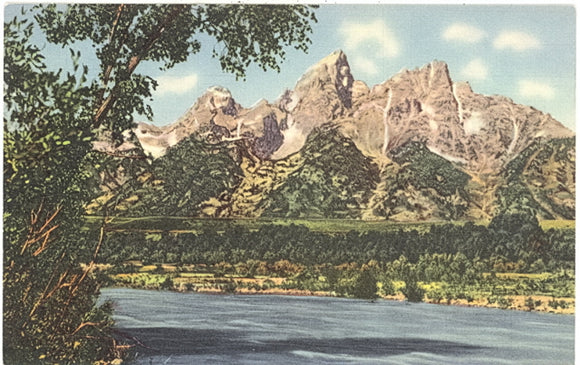 Vista of the Tetons from the Snake River, in the Jackson Hole, WY - Carey's Emporium