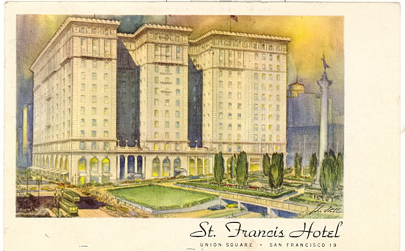 St. Francis Hotel, Union Square, San Francisco, CA - Carey's Emporium
