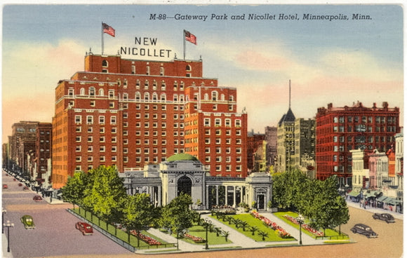 Gateway Park and Nicollet Hotel, Minneapolis, MN - Carey's Emporium