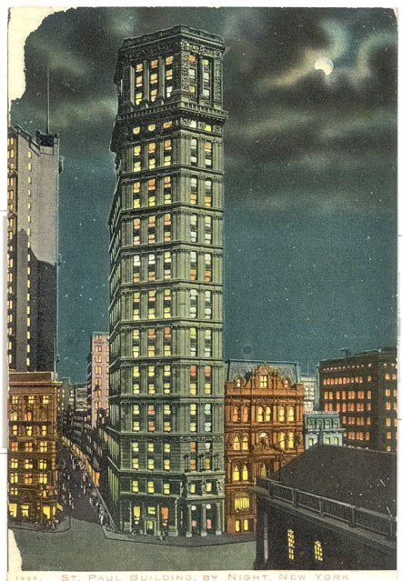 St. Paul Building, By Night, New York, NY - Carey's Emporium