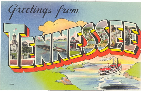 Greetings from Tennessee Large Letter - Carey's Emporium
