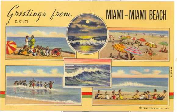 Greetings from Miami, Miami Beach, FL - Carey's Emporium