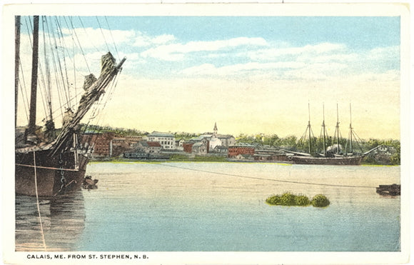 View From St. Stephens, N. B., Calais, ME - Carey's Emporium