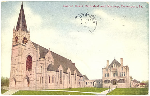Sacred Heart Cathedral and Rectory, Davenport, IA - Carey's Emporium