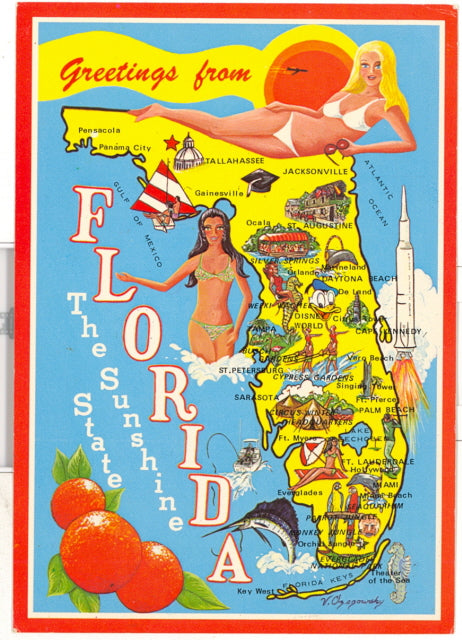 Greetings From Florida, The Sunshine State - Carey's Emporium
