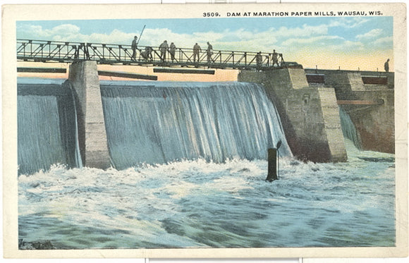 Dam at Marathon Paper Mills, Wausau, WI - Carey's Emporium