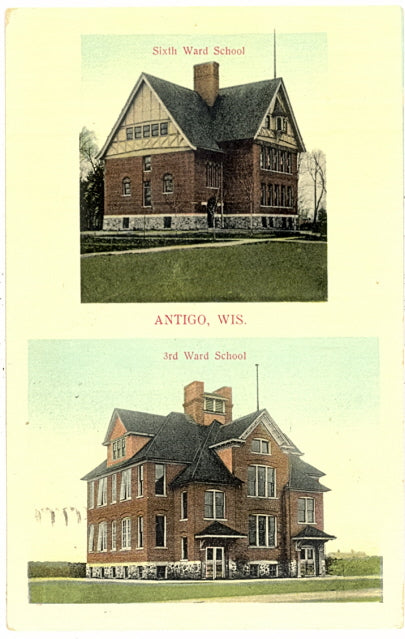 Sixth Ward School, 3rd Ward School, Antigo, WI - Carey's Emporium