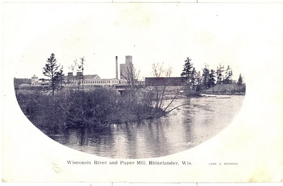 Wisconsin River and Paper Mills, Rhinelander, WI - Carey's Emporium