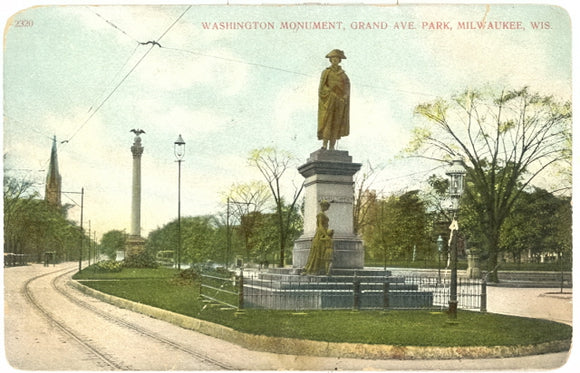 Washington Monument, Grand Avenue Park, Milwaukee, WI - Carey's Emporium