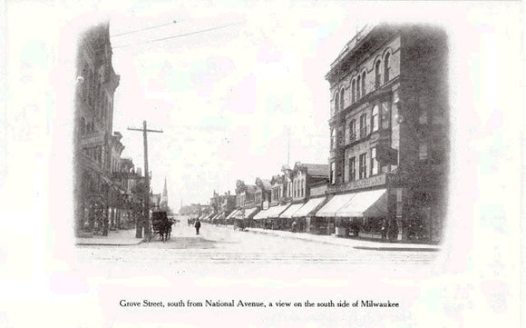 Grove Street, south from National Avenue, a view on the south side of Milwaukee, WI - Carey's Emporium