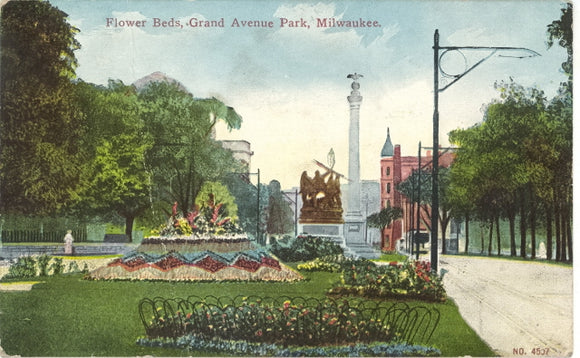 Flower Beds, Grand Avenue Park, Milwaukee, WI - Carey's Emporium