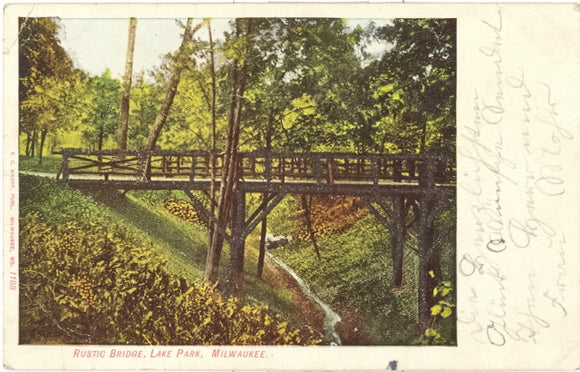 Lake Park Rustic Bridge, Milwaukee, WI - Carey's Emporium