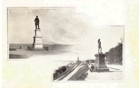 Solomon Juneau Monument and Leif Ericson Monument., Milwaukee, WI - Carey's Emporium