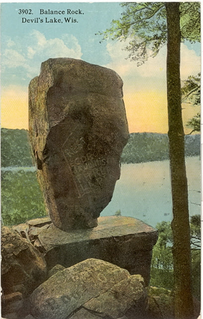 Balance Rock, Devil's Lake, WI - Carey's Emporium